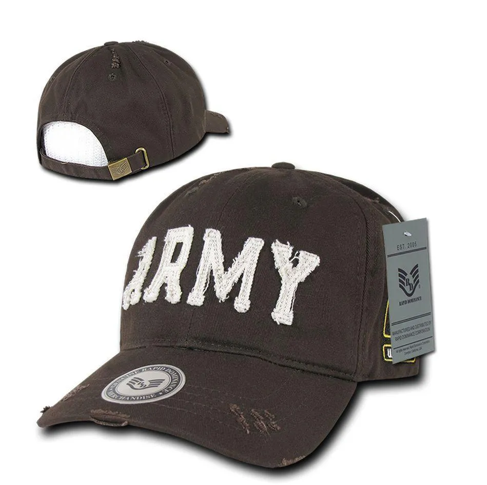 1 Dozen Military Vintage Washed Cotton Twill Polo Distresse Hats Caps Wholesale Lots