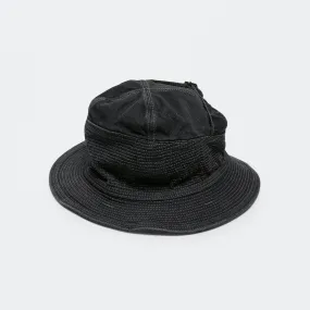11.5ozBLK×BLK Denim THE OLD MAN AND THE SEA Hat - Black