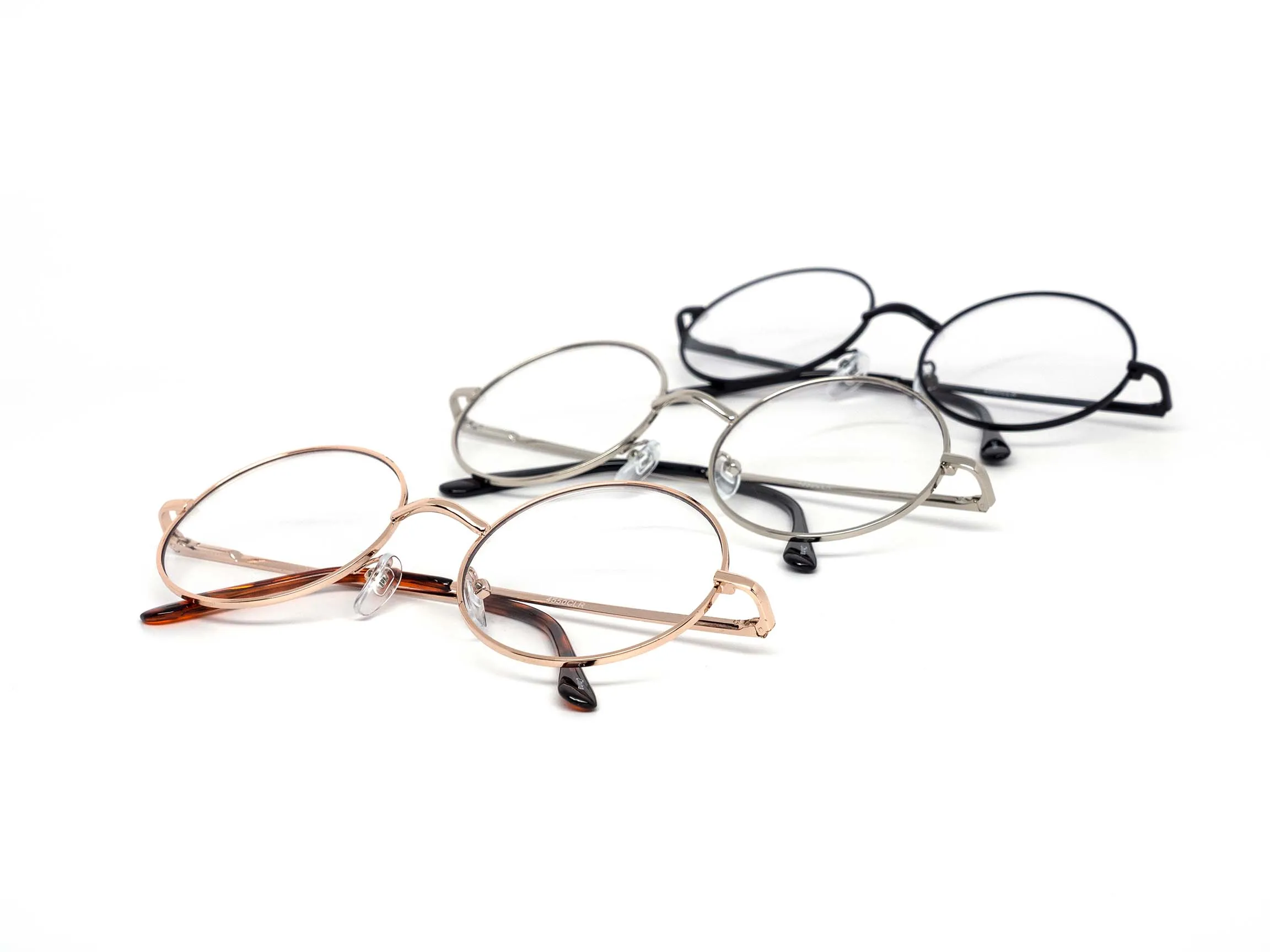 12 Pack: Circle Clear Metal Wholesale Glasses