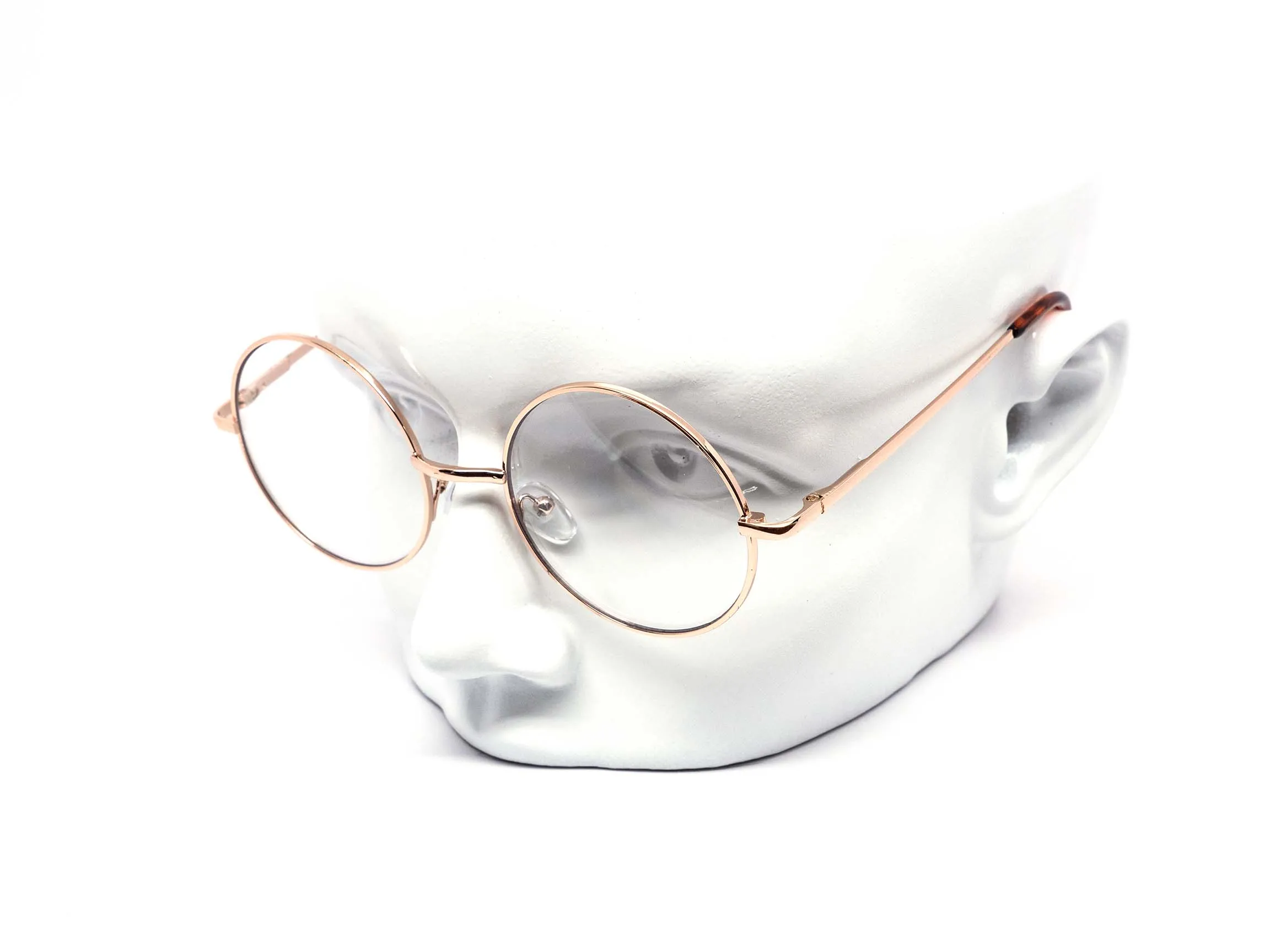 12 Pack: Circle Clear Metal Wholesale Glasses