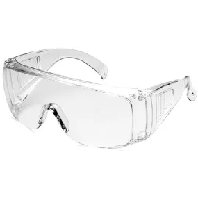 [12-PACK] SG001 Vented Reusable Fit Over Safety Glasses w/ Anti-Fog Coating