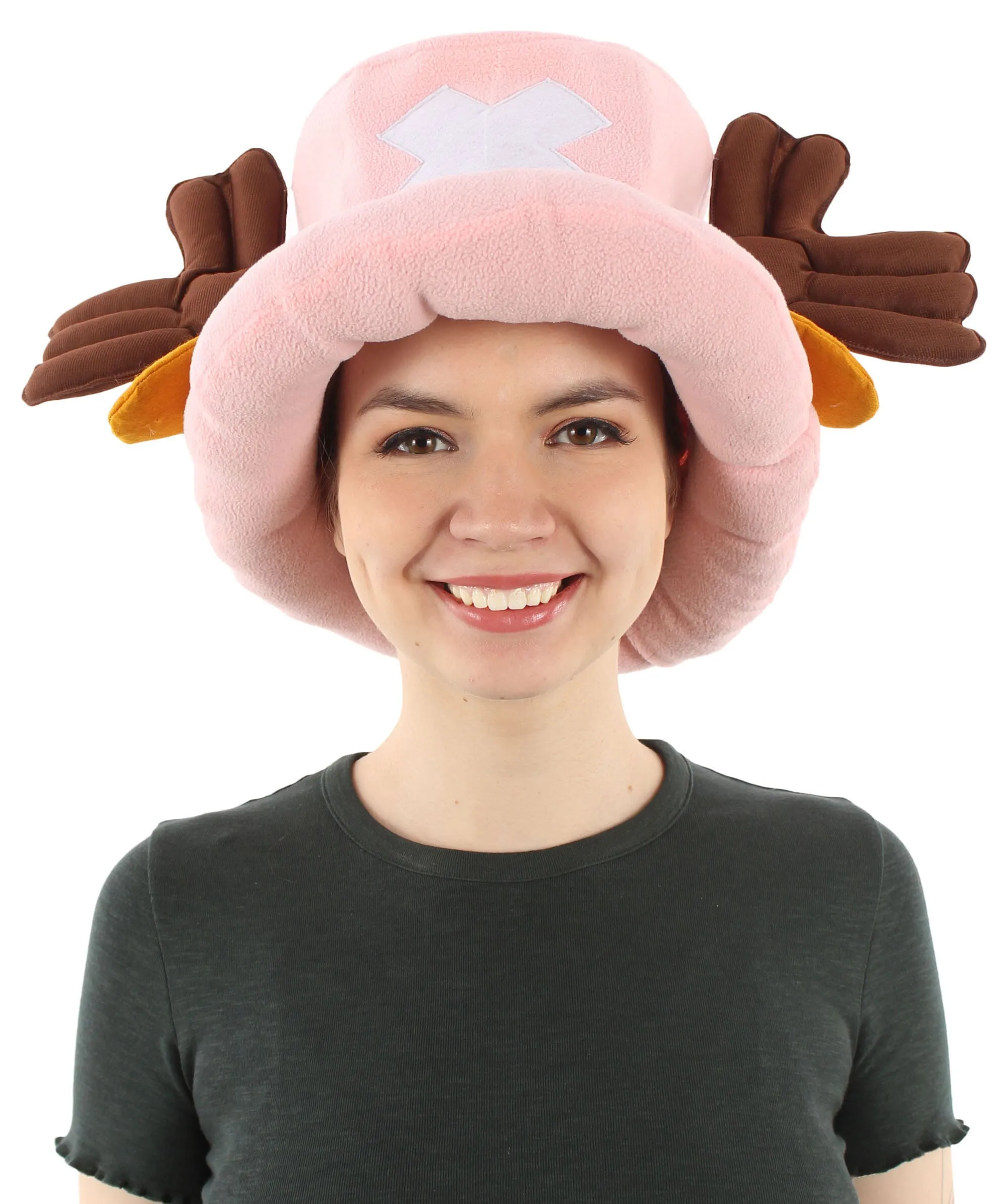 Adult Unisex Japanese Anime Series Doctor Head Cap with Reindeer-Like Horns, Best for Halloween, Flame-retardant Synthetic Fiber