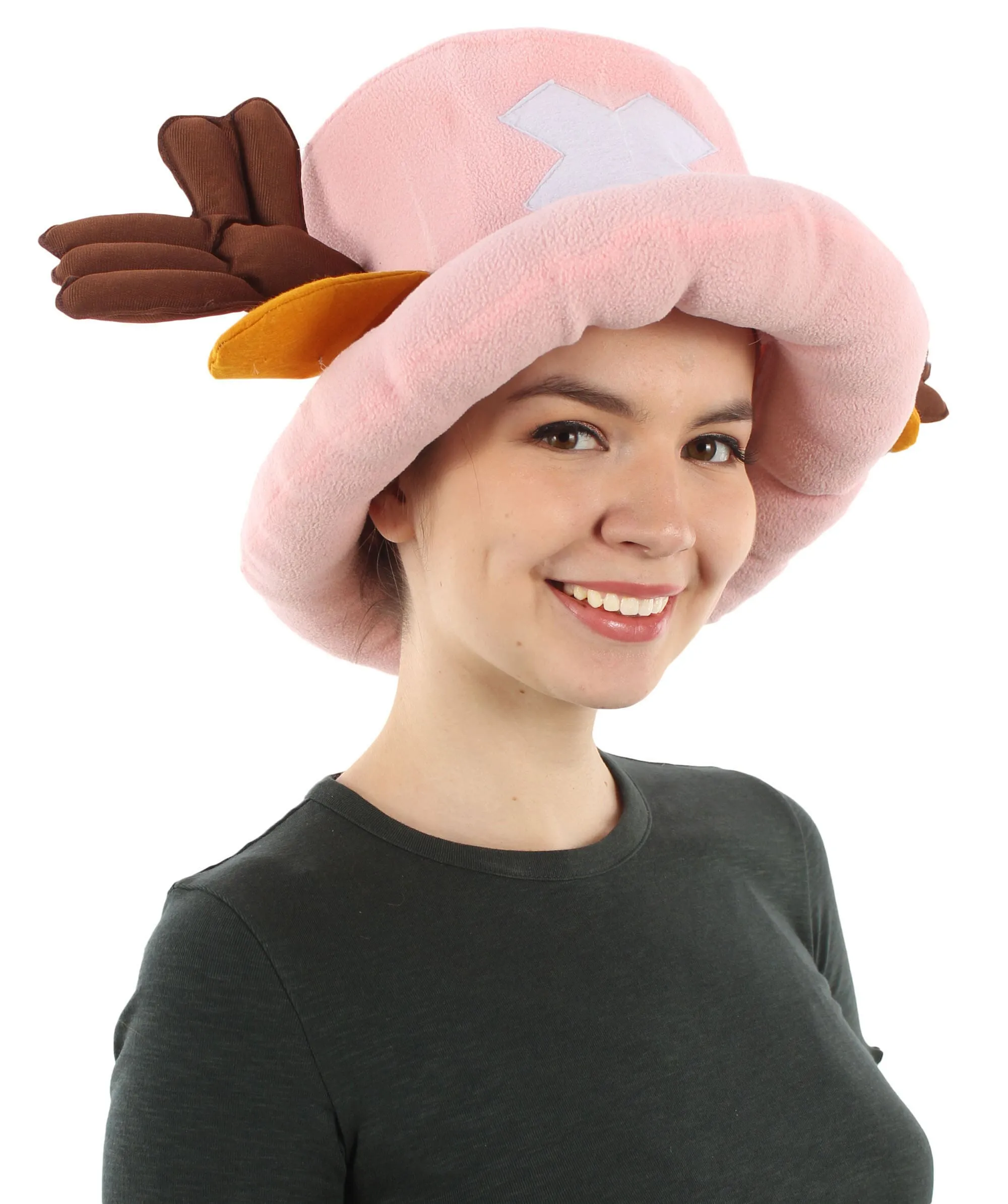 Adult Unisex Japanese Anime Series Doctor Head Cap with Reindeer-Like Horns, Best for Halloween, Flame-retardant Synthetic Fiber