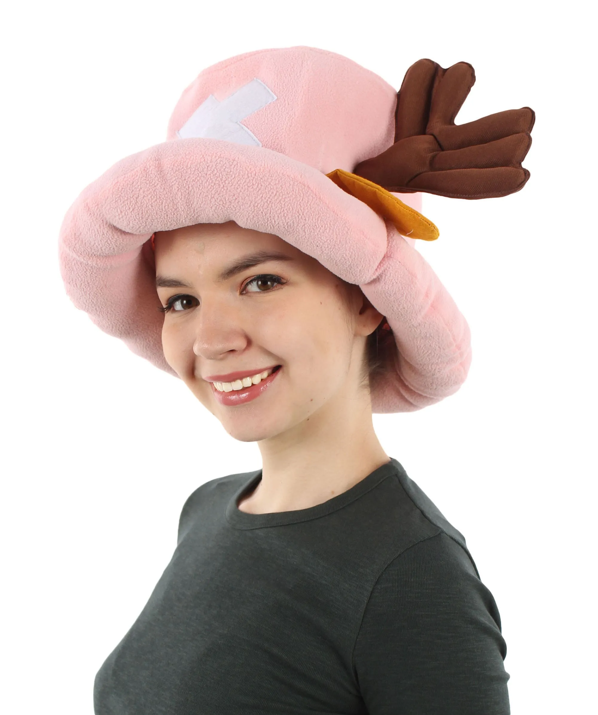 Adult Unisex Japanese Anime Series Doctor Head Cap with Reindeer-Like Horns, Best for Halloween, Flame-retardant Synthetic Fiber