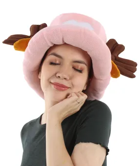 Adult Unisex Japanese Anime Series Doctor Head Cap with Reindeer-Like Horns, Best for Halloween, Flame-retardant Synthetic Fiber