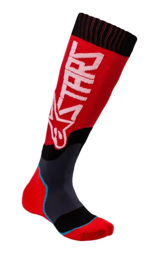 ALPINESTARS MX PLUS-2 SOCKS RED/WHITE MEDIUM 4701920-32-M