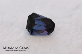Amazing Dark Blue Spinel 1.59 ct fancy cut