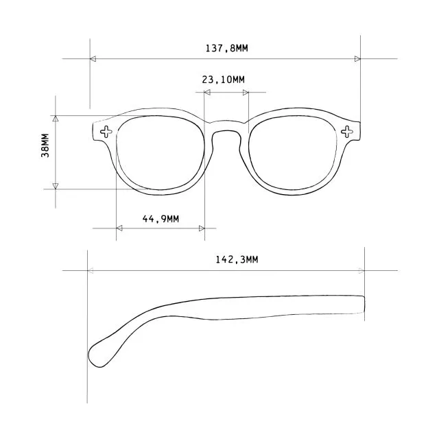 ANDY READING GLASSES - Black Gradient