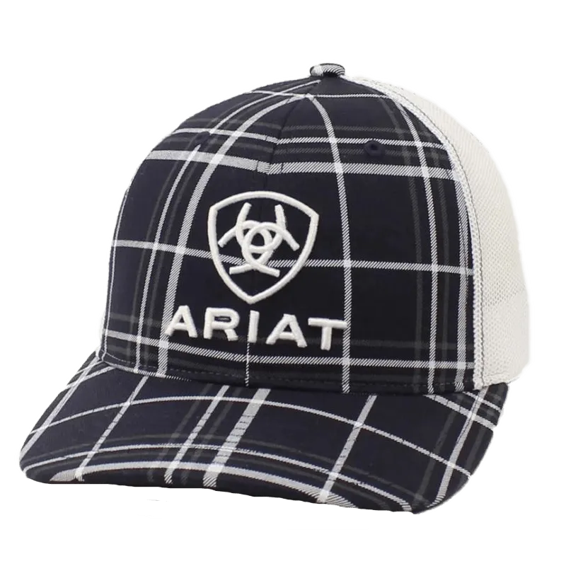 Ariat M&F Flex Fit R112 Black Embroidered Logo Cap