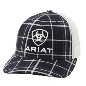 Ariat M&F Flex Fit R112 Black Embroidered Logo Cap