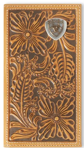 Ariat Men's Floral Rodeo Wallet with Embossing Logo