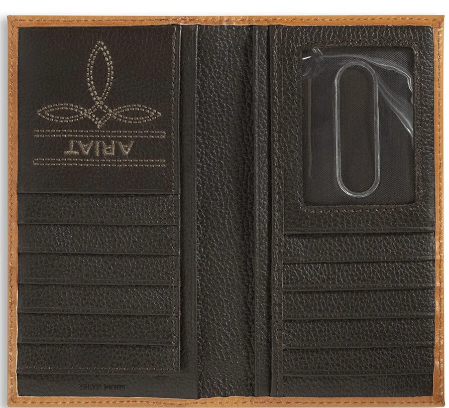 Ariat Men's Floral Rodeo Wallet with Embossing Logo