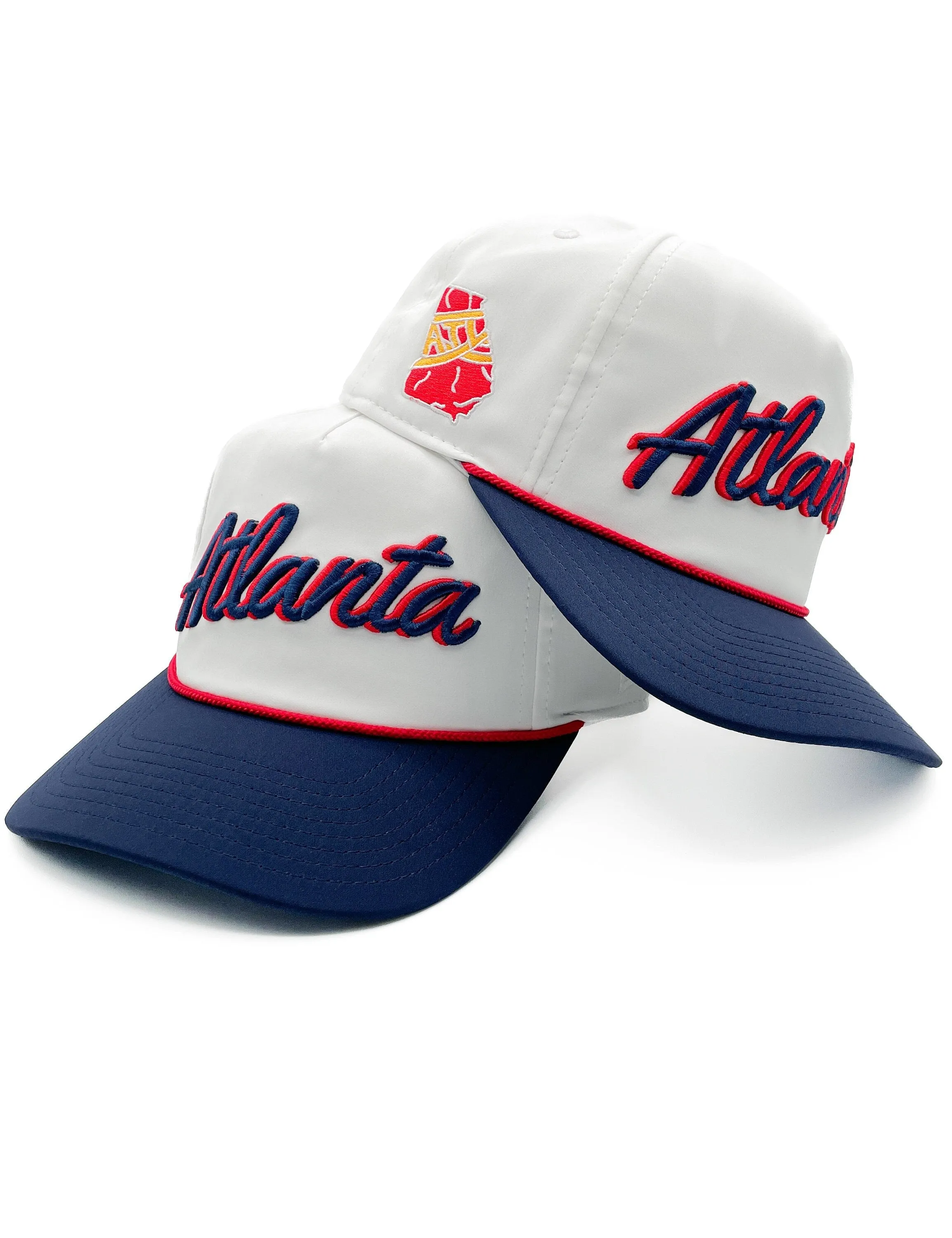 Atlanta Rope Hat  - Navy/White