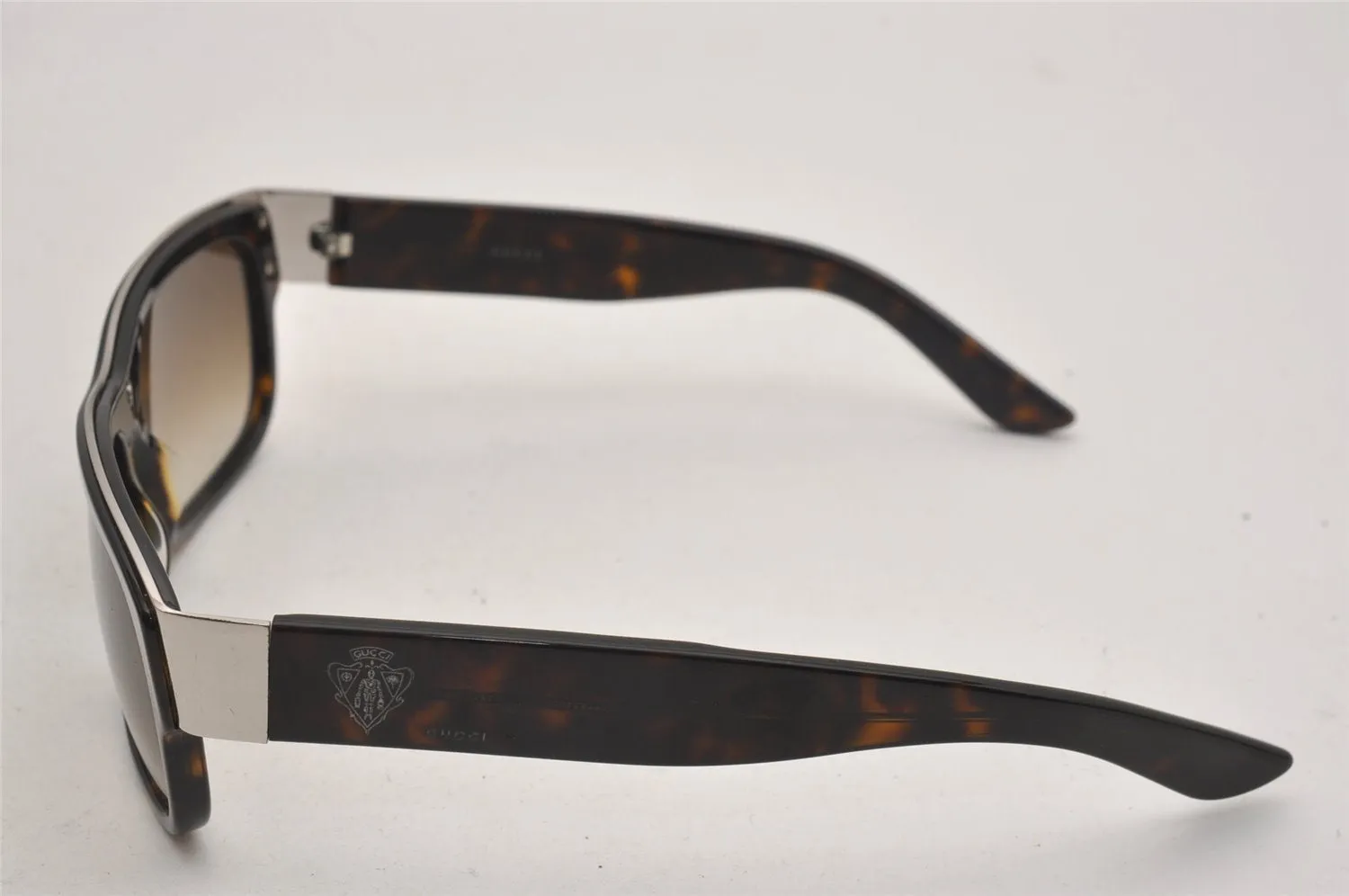 Authentic GUCCI Vintage Sunglasses Tortoise Shell GG 1594/S Plastic Brown 4511J