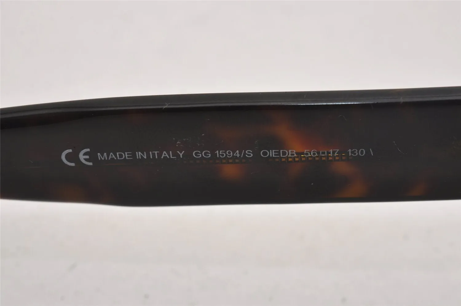 Authentic GUCCI Vintage Sunglasses Tortoise Shell GG 1594/S Plastic Brown 4511J