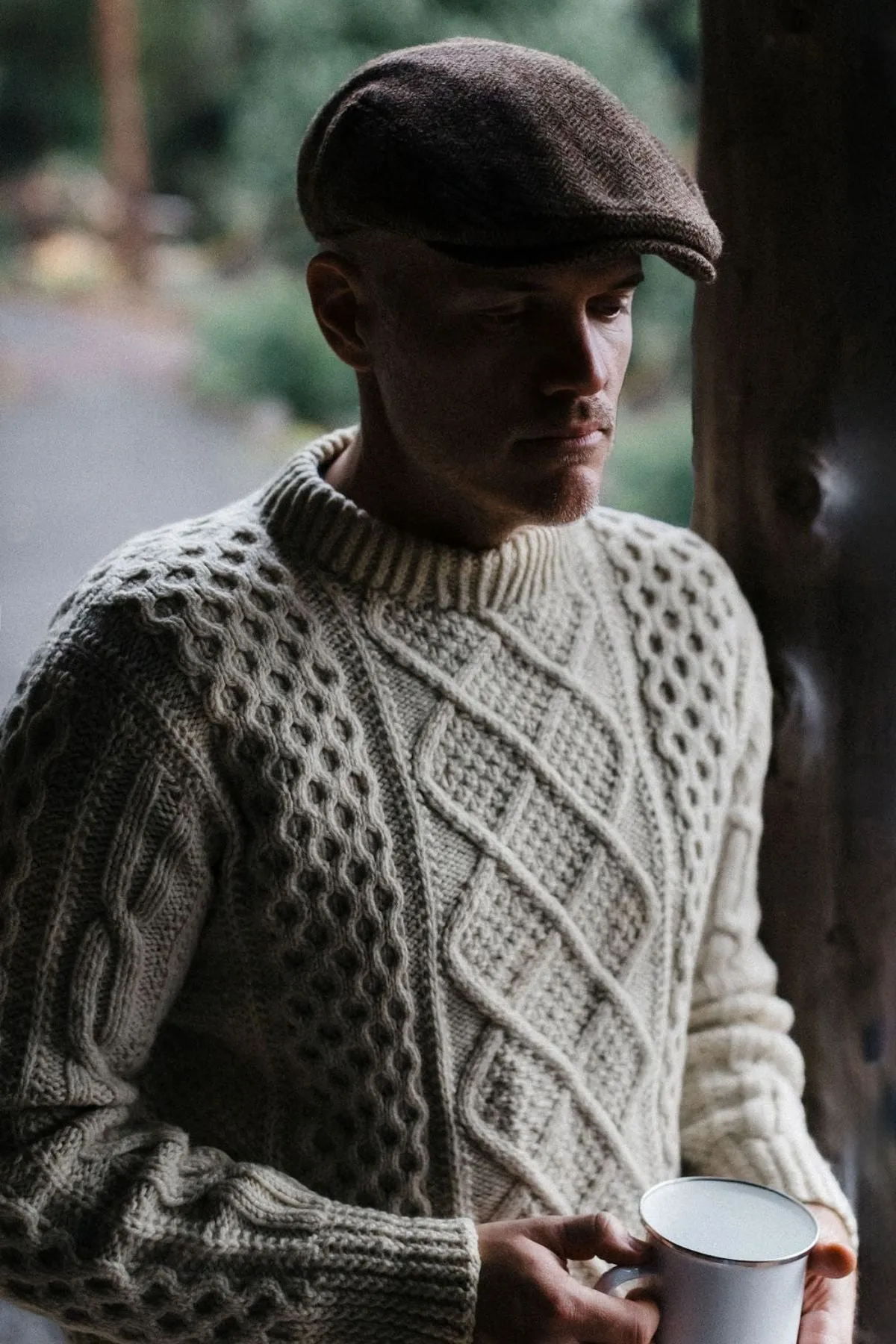 Avenel Cunningham Six Panel Nailhead Wool Blend Cap