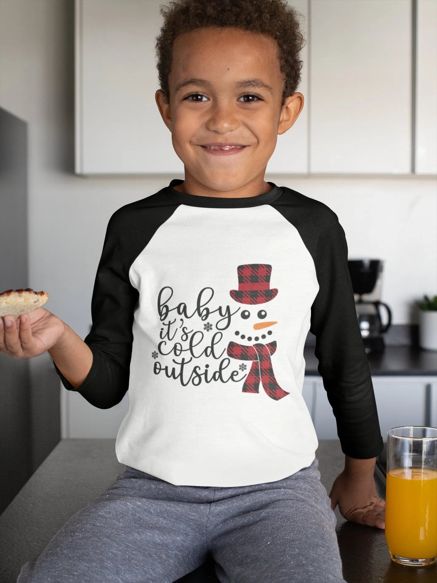Baby It's Cold Outside Kids Shirt - Cute Winter Shirt