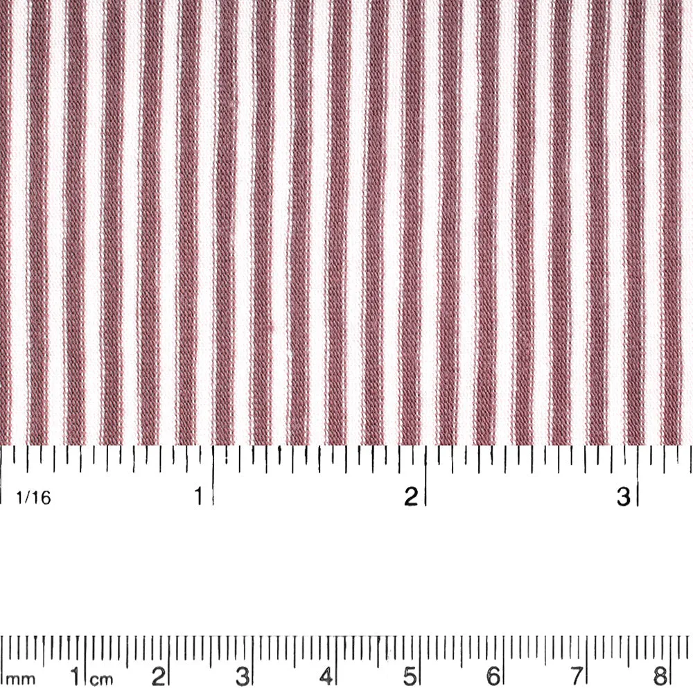 Bamboo organic jersey stripes - Rose brown