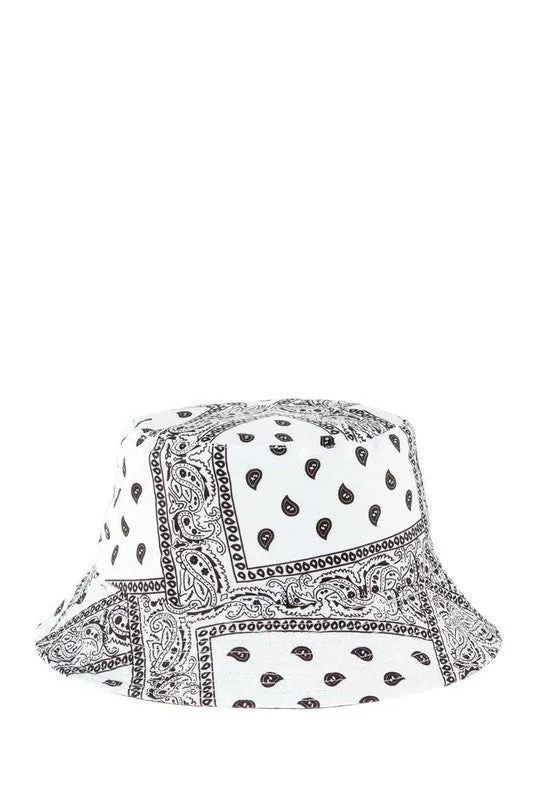 Bandana Print Bucket Hats
