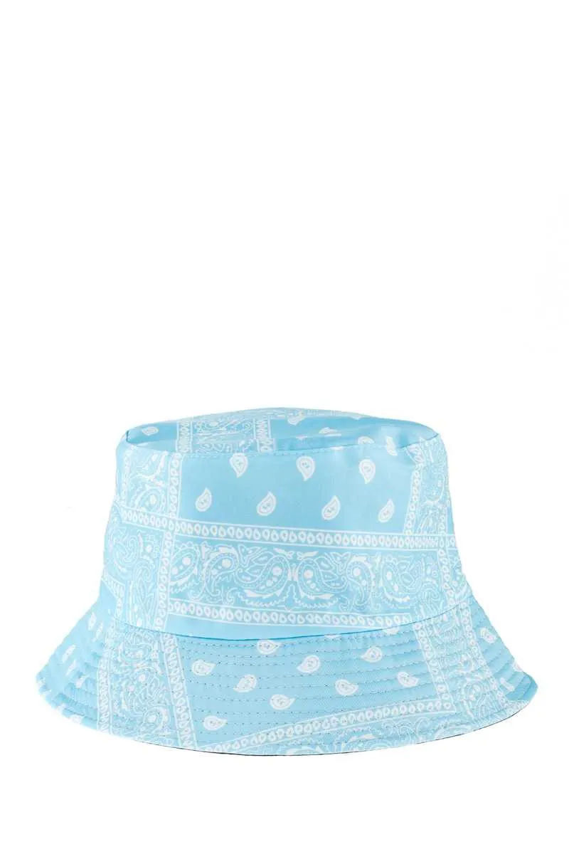 Bandana Print Bucket Hats