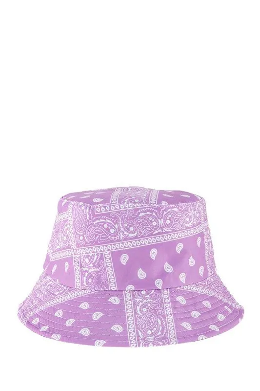 Bandana Print Bucket Hats