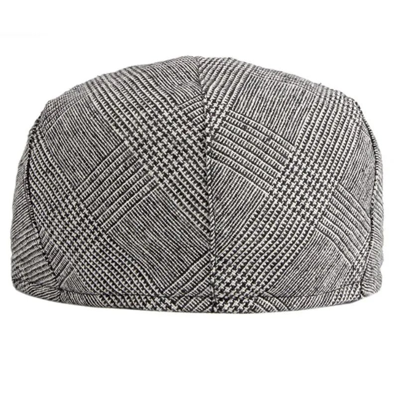 Baxley Plaid Cotton Flat Cap