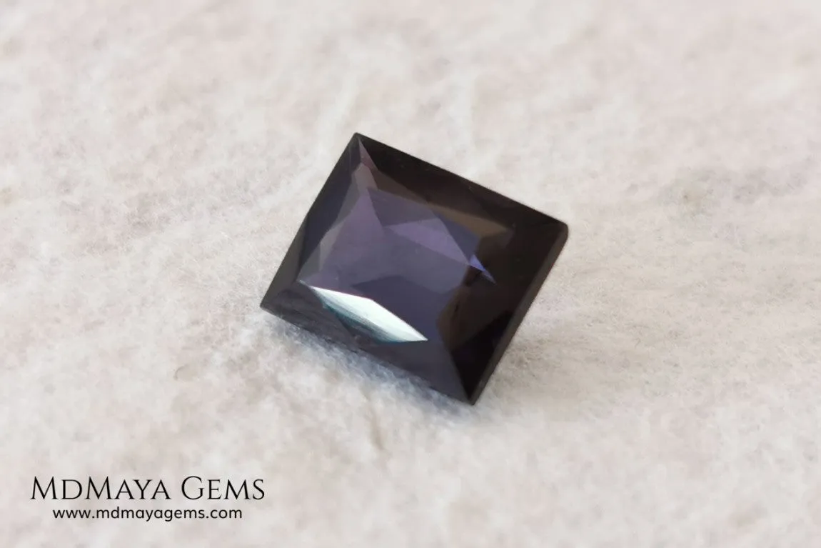 Beautiful Dark Purple Spinel from Sri Lanka. 1.80 ct