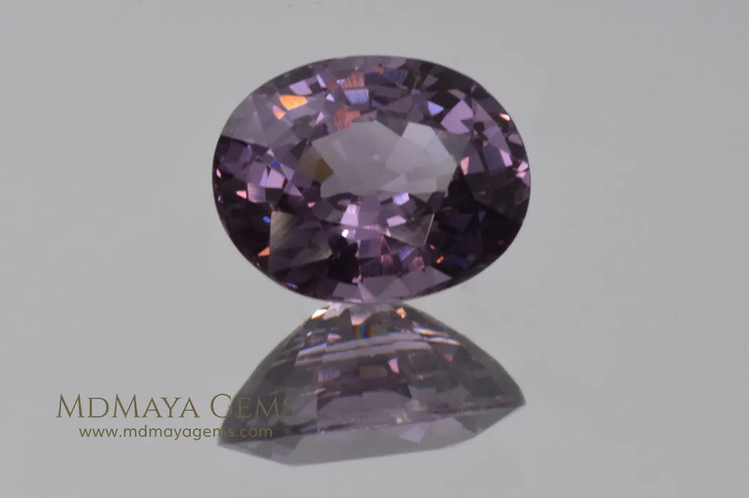 Beautiful violetish Purple Spinel from Tanzania. Oval cut. 2.01 ct.