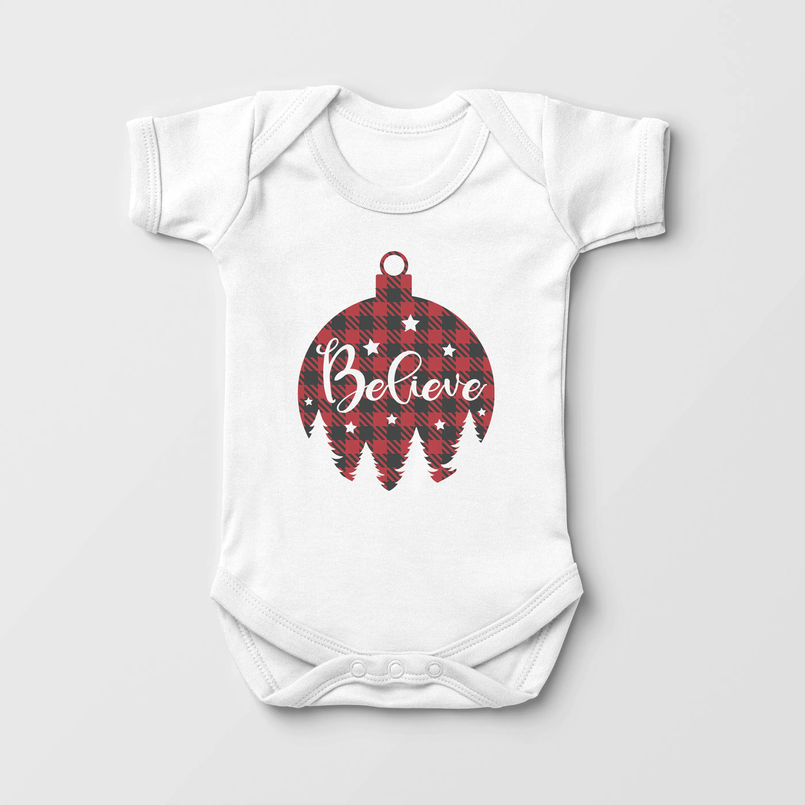 Believe Baby Onesie - Cute Christmas Onesie