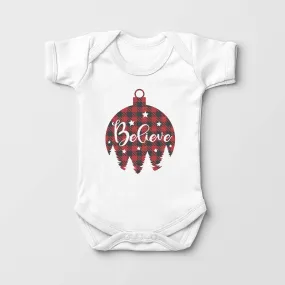 Believe Baby Onesie - Cute Christmas Onesie