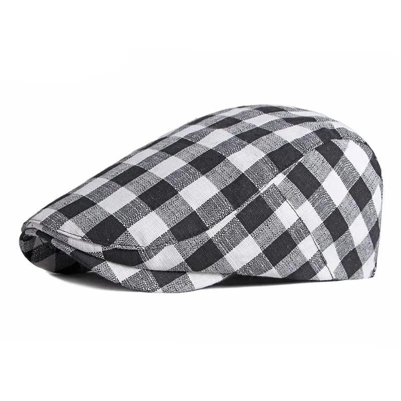 Berck Plaid Cotton Flat Cap