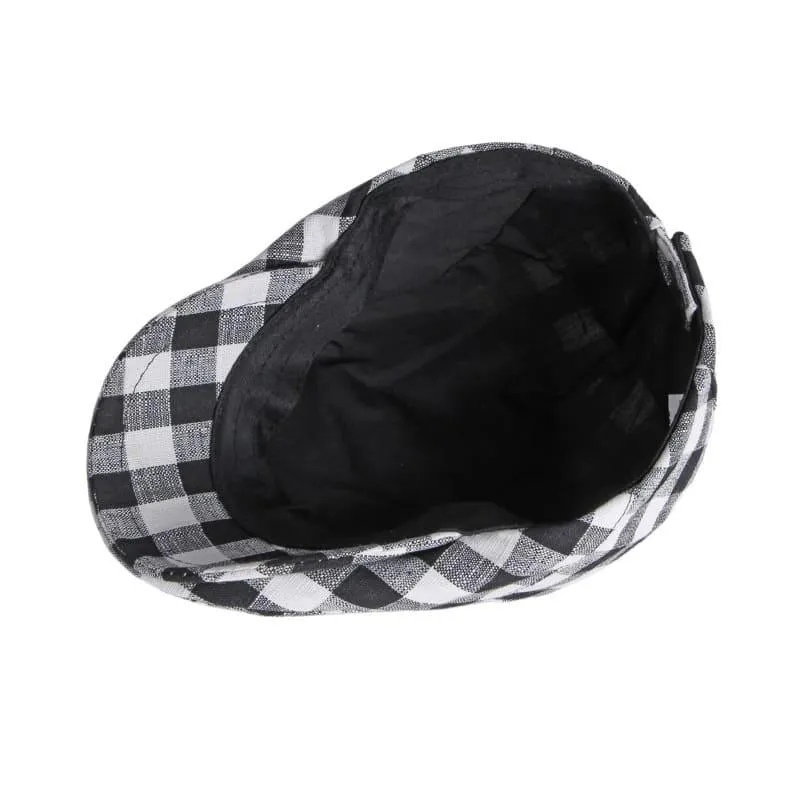 Berck Plaid Cotton Flat Cap