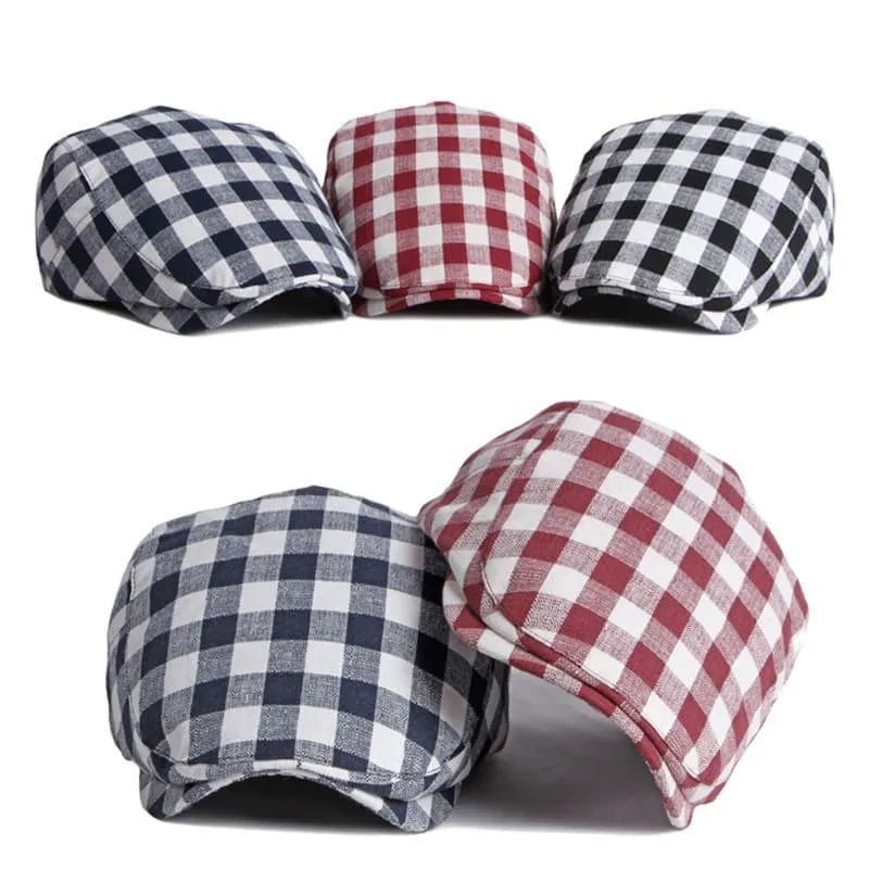 Berck Plaid Cotton Flat Cap