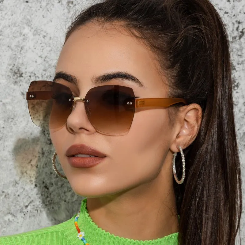Big Frame Gradient Sunglasses
