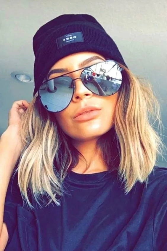 Black Gradient Metal Aviator Sunglasses