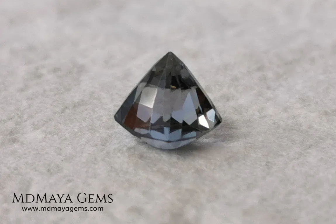 Bluish Grey Spinel Square Cushion Cut 1.10 ct