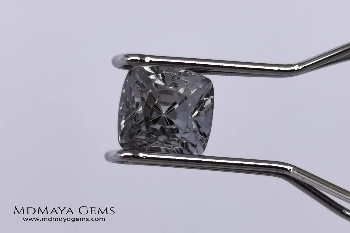 Bluish Grey Spinel Square Cushion Cut 1.10 ct
