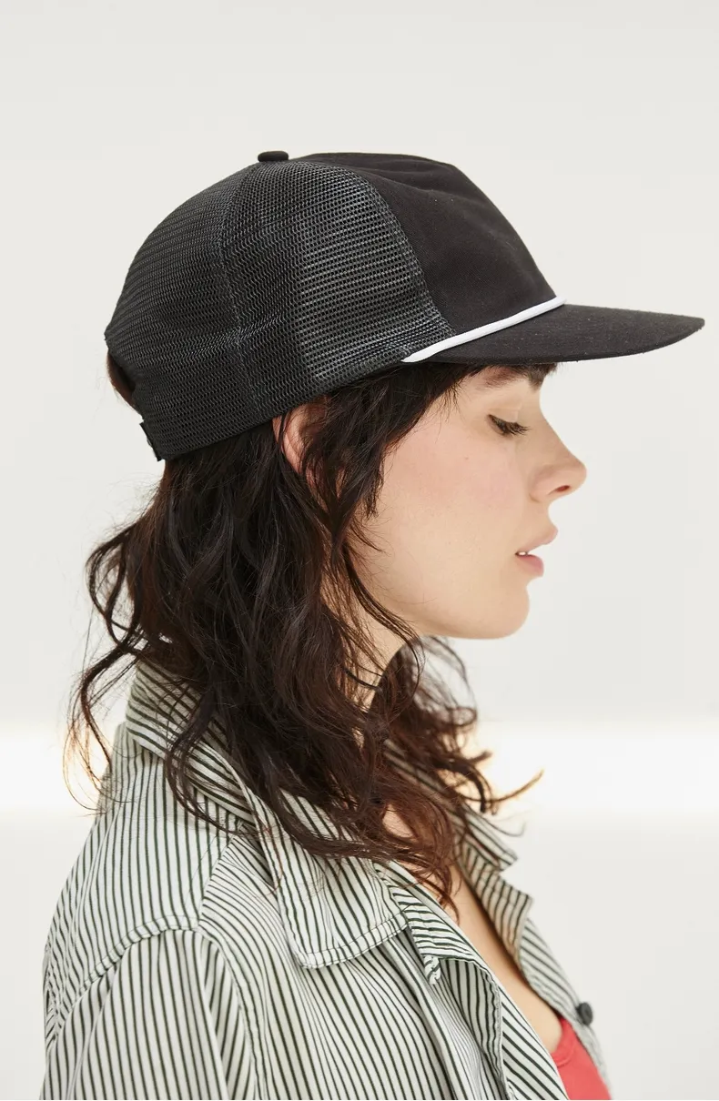 Brushed Cotton Rope Trucker Hat I 4 Colors