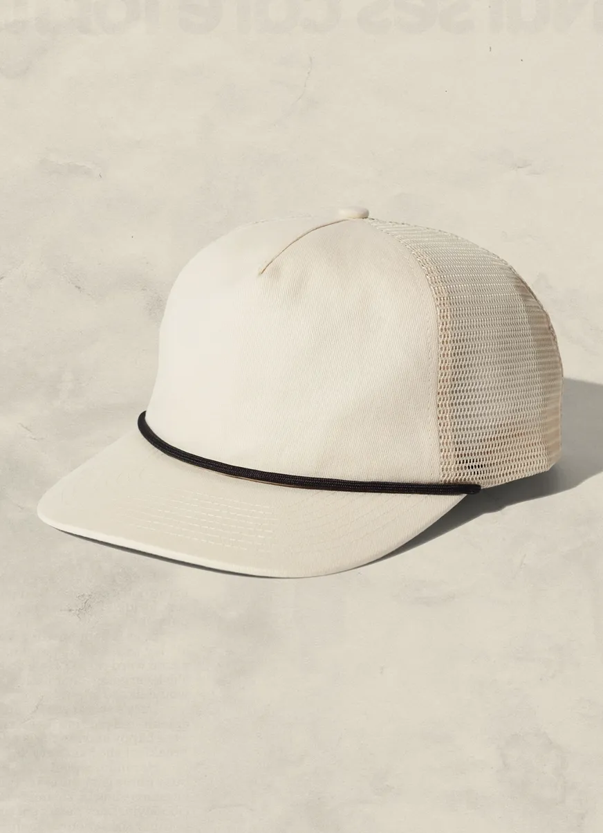 Brushed Cotton Rope Trucker Hat I 4 Colors