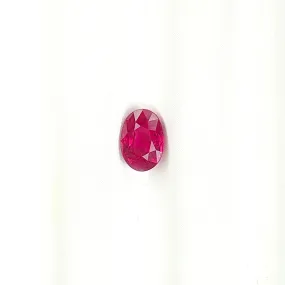 Burmese Ruby Pigeon Blood Red Oval 1CT G171