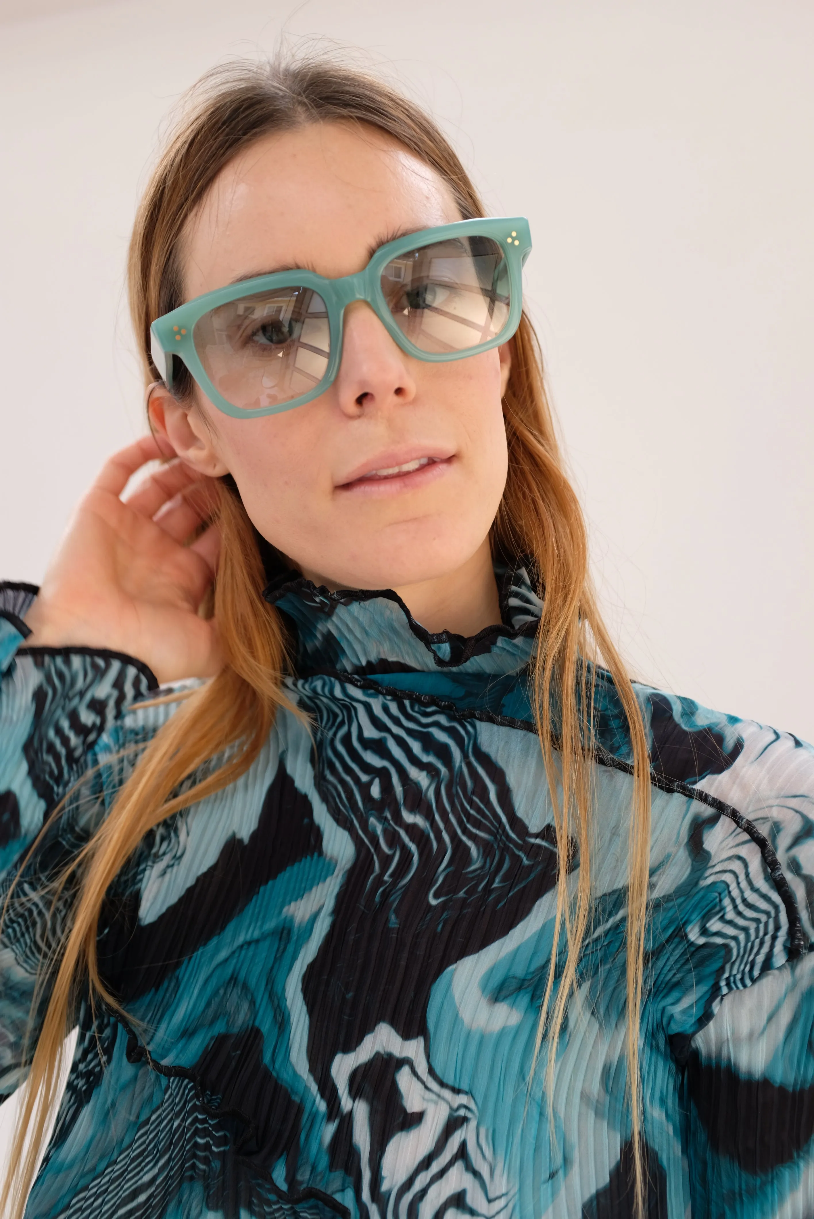 Carla Colour Monaro Sunglasses Seafoam Green