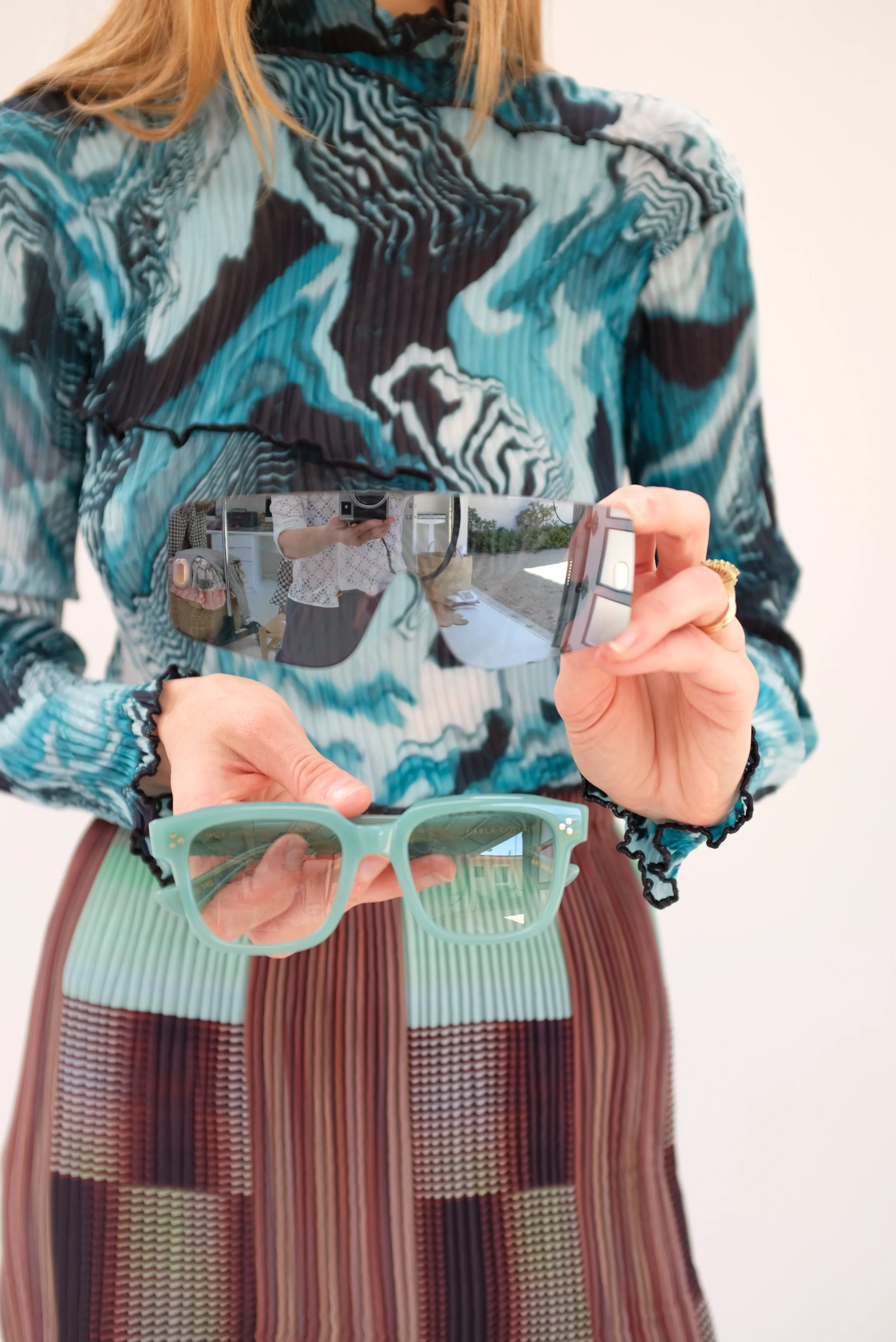 Carla Colour Monaro Sunglasses Seafoam Green