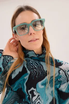 Carla Colour Monaro Sunglasses Seafoam Green