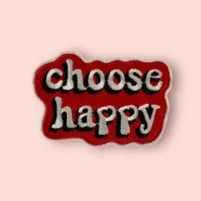 CHOOSE HAPPY HAT PATCH
