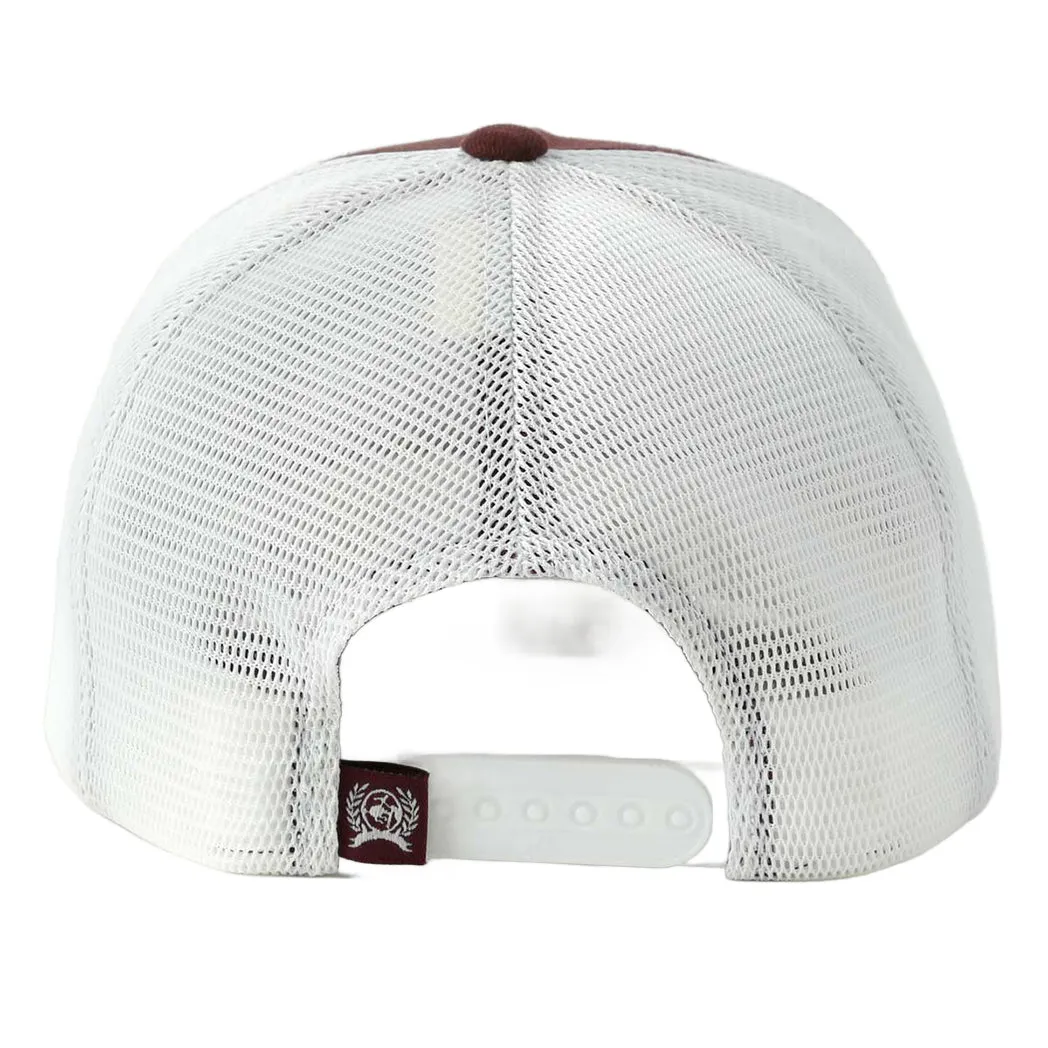 Cinch Maroon Aztec Patch Cap