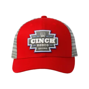 Cinch Men's Rodeo Logo Red Snapback Hat MHC7901004