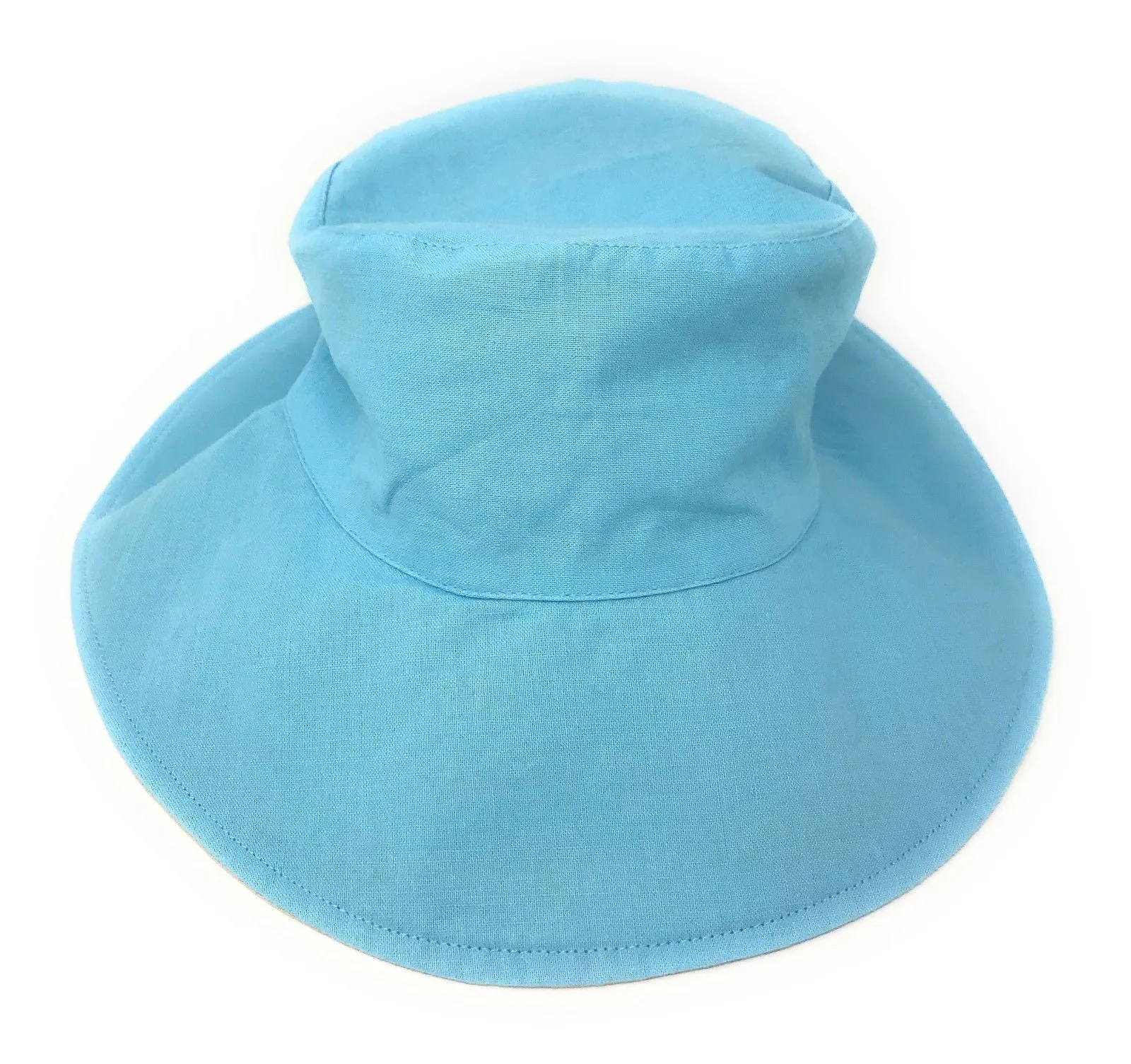 Cotton Ponytail Bucket Caps Hats Reversible Summer Women's Summer Beach Sun Hat