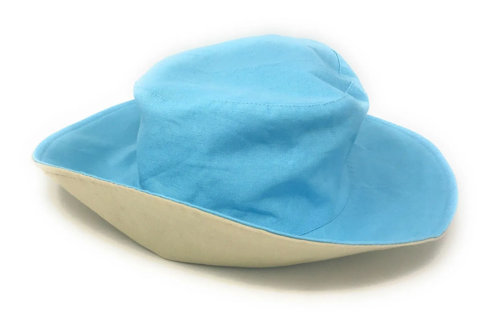 Cotton Ponytail Bucket Caps Hats Reversible Summer Women's Summer Beach Sun Hat