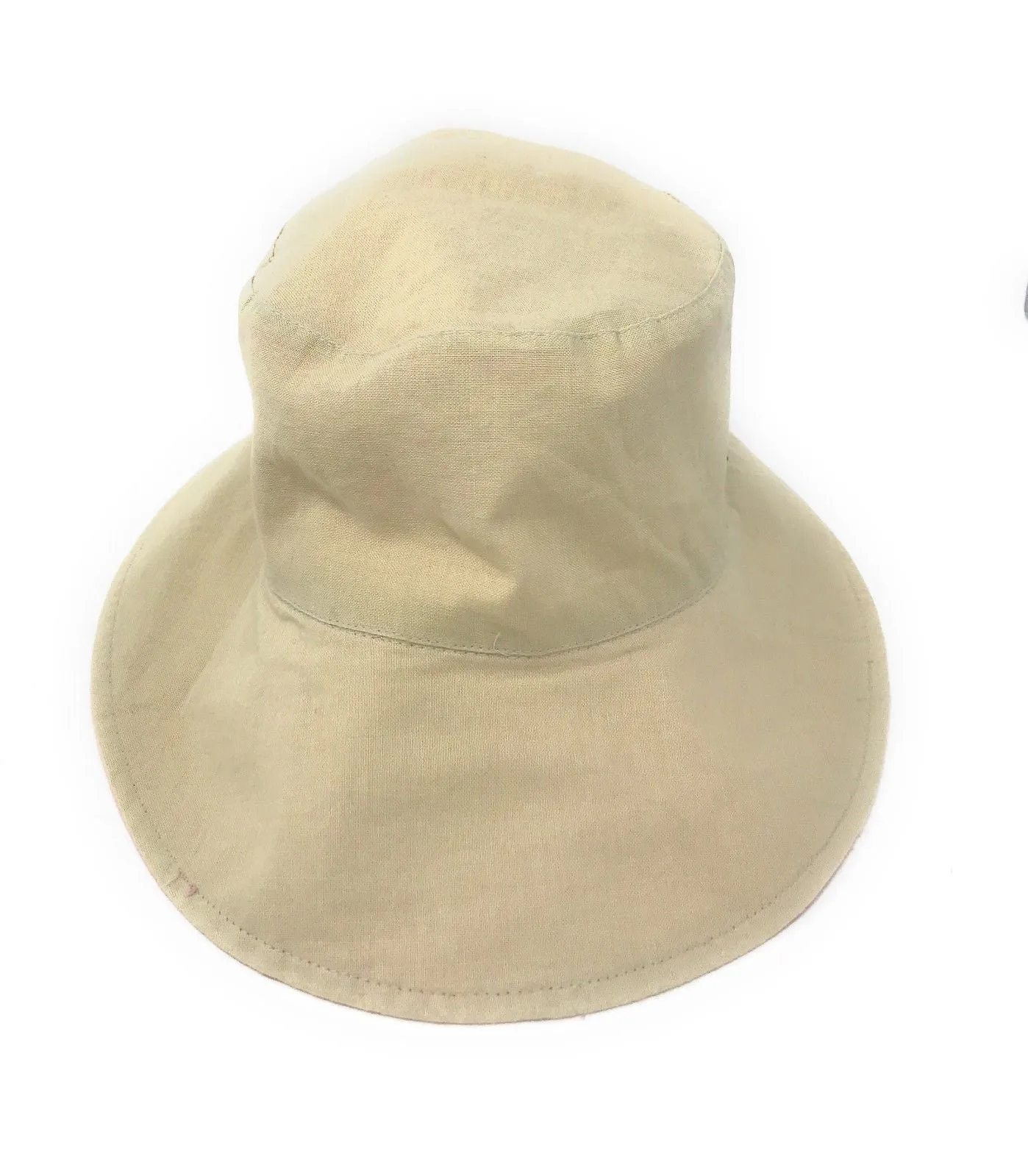 Cotton Ponytail Bucket Caps Hats Reversible Summer Women's Summer Beach Sun Hat
