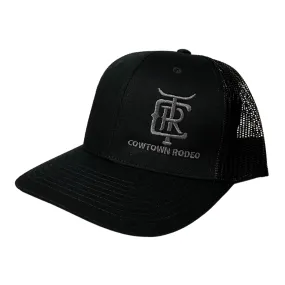Cowtown Rodeo Black and Gray Ballcap